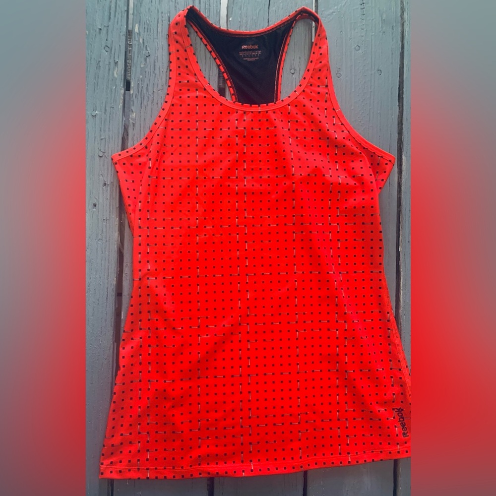 Reebok‎ Red Racerback Activewear Sleeveless Shirt